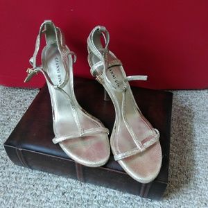 Gold Strapped heels. Great condition.